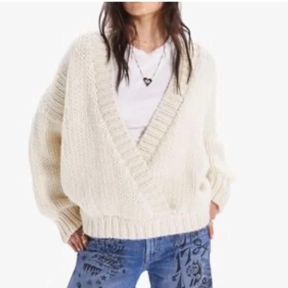 Mother Soul Serenade Criss
Cross Chunky Knit Pullover
Jumper Sweater Size Small